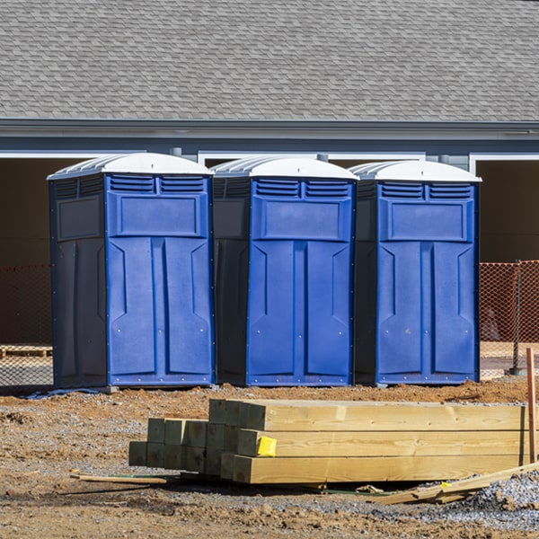 how do you ensure the portable restrooms are secure and safe from vandalism during an event in Naugatuck WV